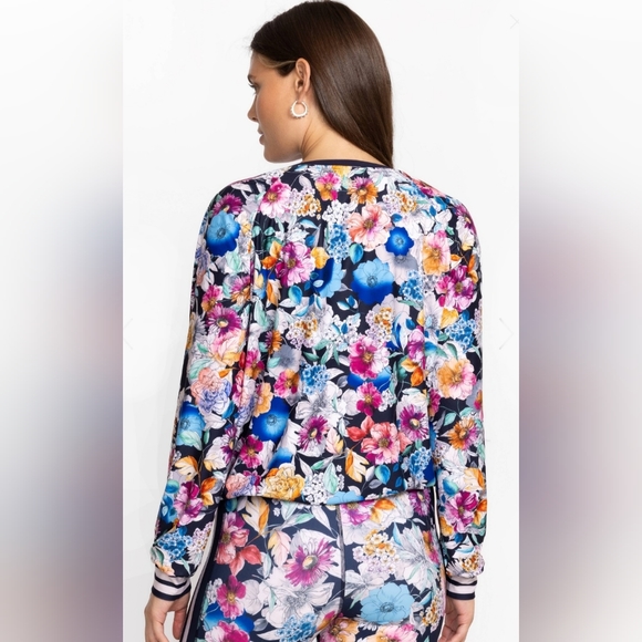 NWT Johnny Was FallDance Bee Active Rushed Raglan Sleeve Pullover, Vibrant, XL - Picture 4 of 5